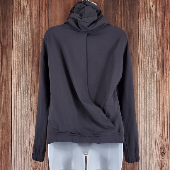 Lululemon Womens Size 4 Twisted & Tucked Pullover Dark Shadow Hooded W3AVHS - Picture 2 of 13
